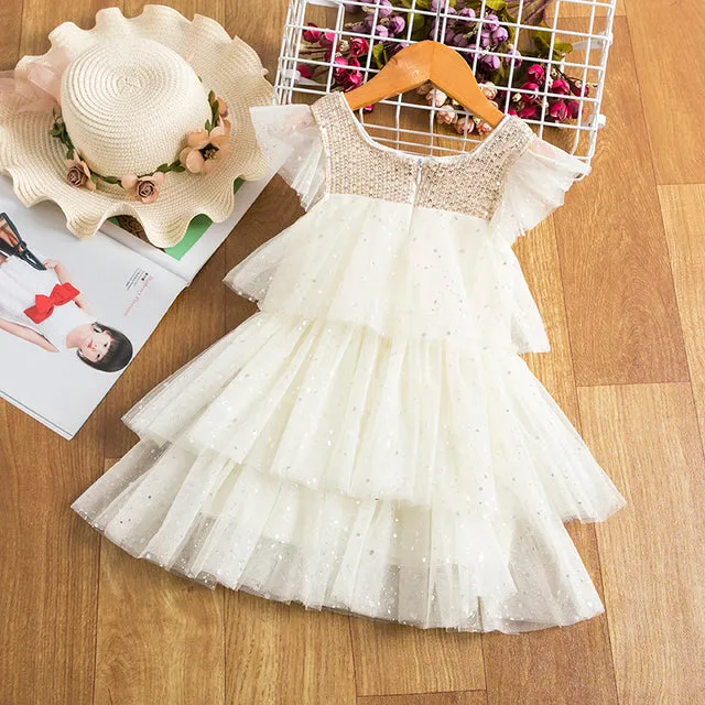 Girls Princess Dress Party Dresses Summer Holiday Beach Clothing