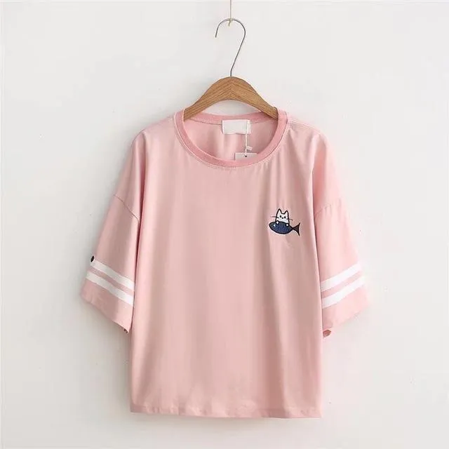 'Take a free ride' Emberoidery Shirt